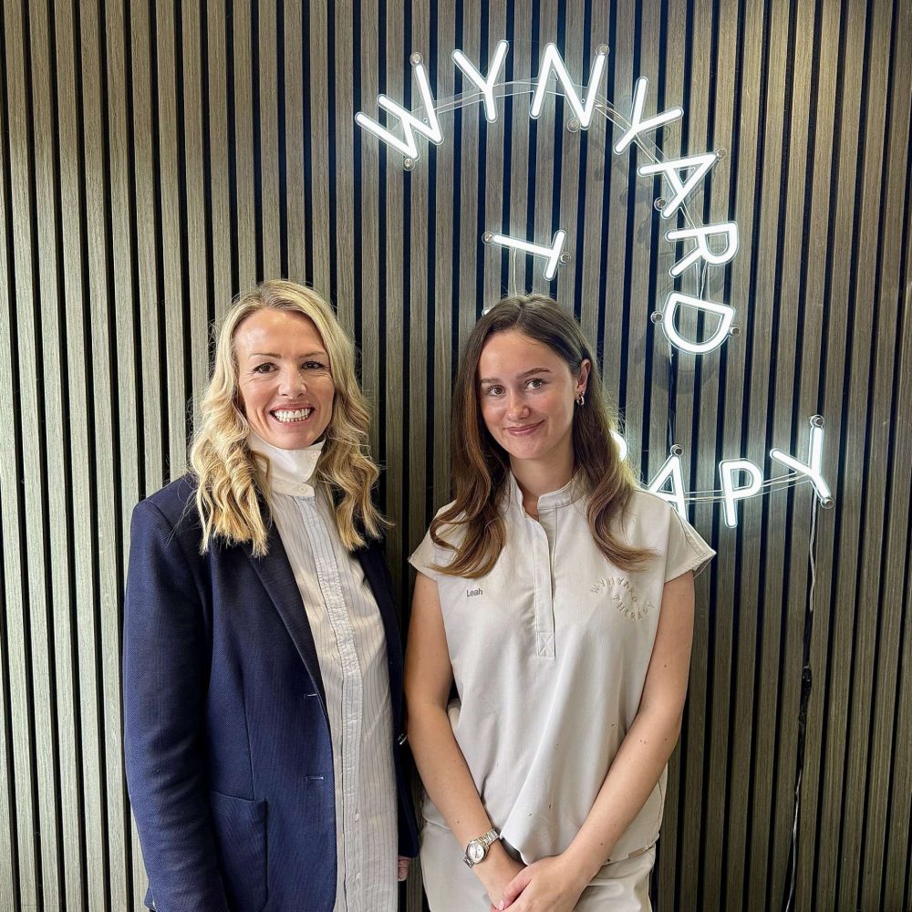 Wynyard Therapy team with Kleek apprentices at the salon in Wynyard Village